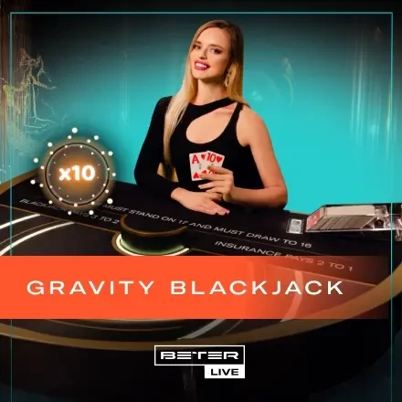 Gravity Blackjack — kasyno na żywo w LuckyGem